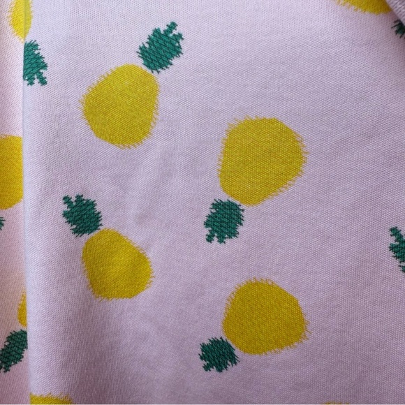 Lands End Mens Pink Traditional Fit Polo Shirt with Pineapple Print Size XXL GUC - Picture 3 of 6